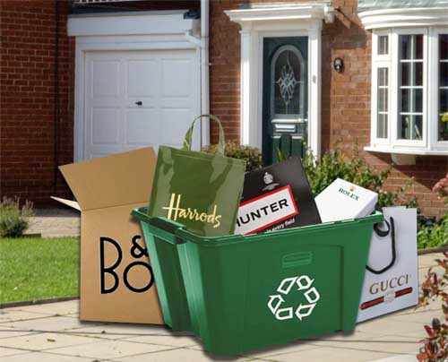 New! Luxury brand packaging for waste bin 'virtue signallers' - Spoof news  and satire from Spoofflé